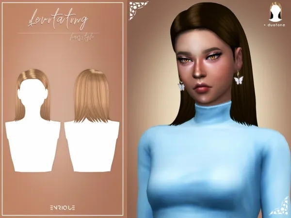 Maxis Match [EnriqueS4] Levitating Hairstyle by simsfinds - The Sims 4 Custom Content