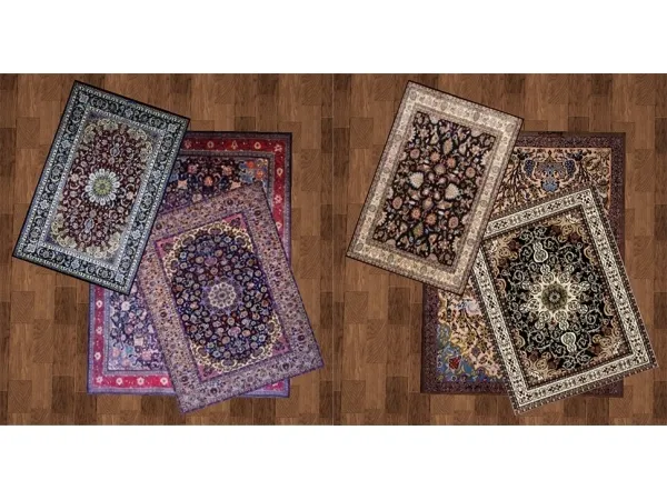 LAYERED PERSIAN RUGS by simsfinds - The Sims 3 Custom Content
