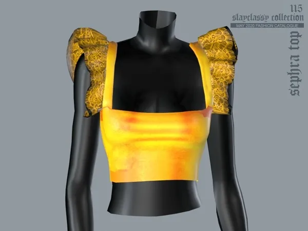 Alpha SC115 Sephra Top by slayclassy - The Sims 4 Custom Content