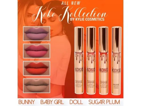 Maxis Match Kylie Lip Kit Koko K V2 by fifthscreations - The Sims 4 Custom Content