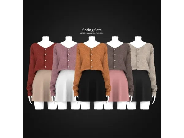 Alpha Spring Sets by simsfinds - The Sims 4 Custom Content