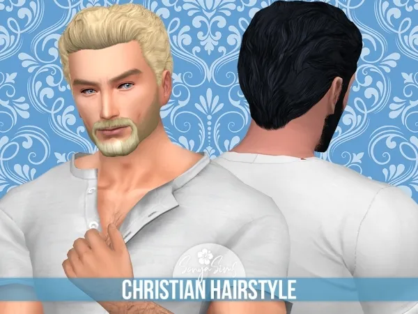 Maxis Match Christian Hairstyle by sonyasims - The Sims 4 Custom Content