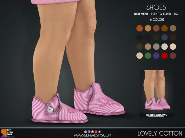 Alpha LOVELY COTTON SHOES - The Sims 4 Custom Content