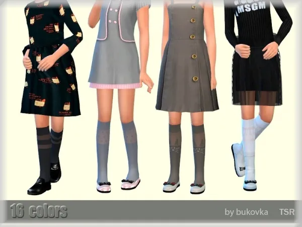 Maxis Match bukovka's Knee Socks 2 - The Sims 4 Custom Content