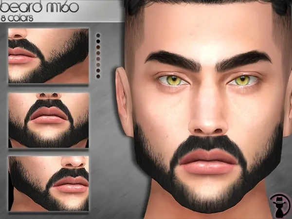 Alpha turksimmer's Beard M160 - The Sims 4 custom content