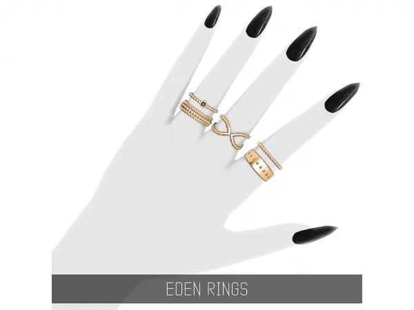 Alpha EDEN RINGS by simsfinds - The Sims 4 Custom Content