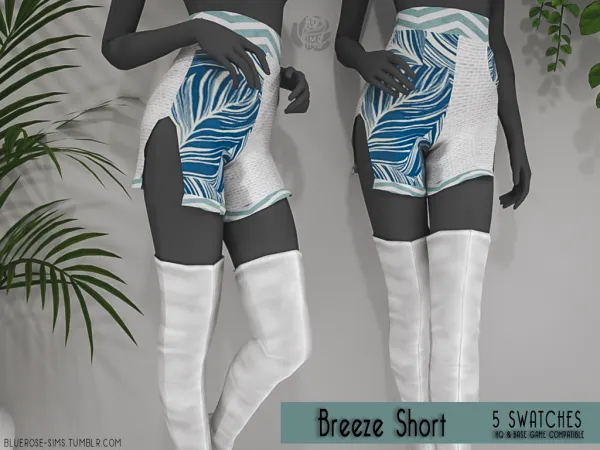Alpha Breeze Short BRsims by bluerose-sims - The Sims 4 Custom Content