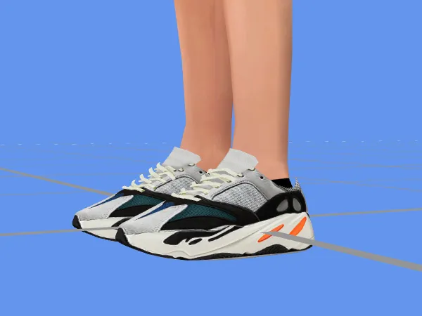 Alpha Yeezy Boost 700 wave Runner by simsfinds - The Sims 4 Custom Content