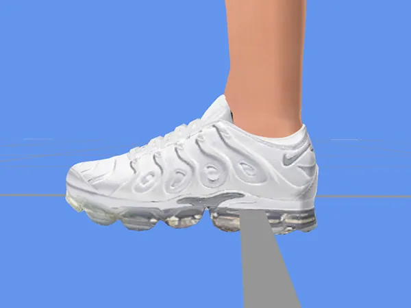 Alpha Nike Air VaporMax Plus Triple White by simsfinds - The Sims 4 Custom Content