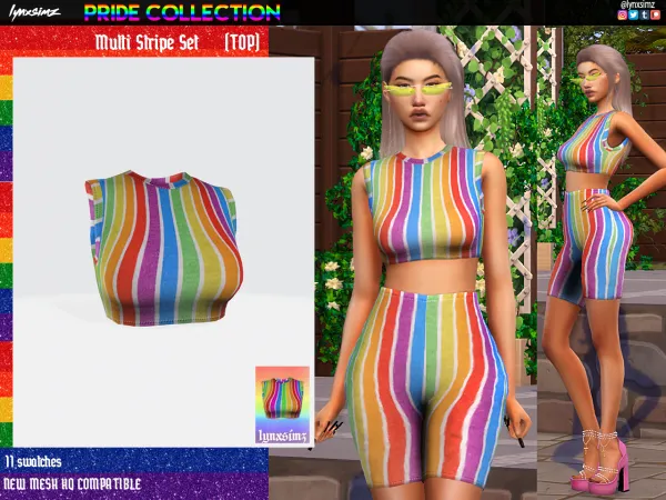 Alpha Lynxsimz_MultistripeTankTop by lynxsimz - The Sims 4 Custom Content