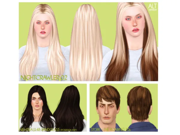 New Hair Retextures by gabi - The Sims 3 Custom Content