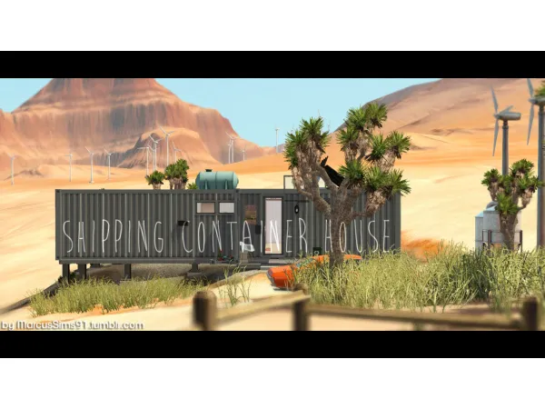 Shipping Container House Stuff by simsfinds - The Sims 3 Custom Content