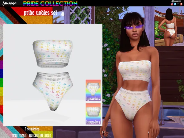 Alpha lynxsimz ckprideunderwearSet by lynxsimz - The Sims 4 Custom Content