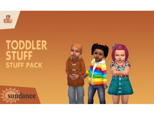 Maxis Match toddler stuff pack hair recolors in Sundance by simsfinds - The Sims 4 Custom Content