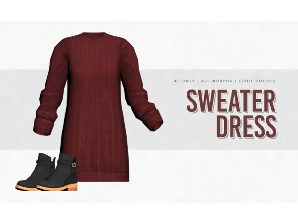 Sweater Dress - The Sims 2 Custom Content