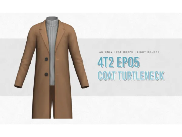 4t2 EP05 Coat Turtleneck by memento - The Sims 2 Custom Content
