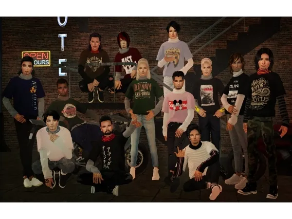 Male Top by simsfinds - The Sims 2 Custom Content