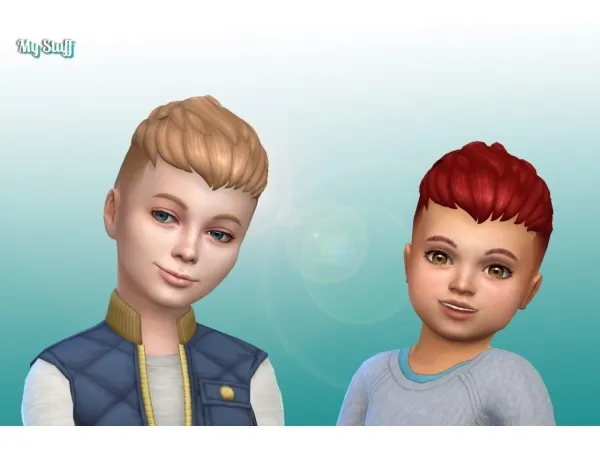 Maxis Match Bowl Cut Fade Conversion by simsfinds - The Sims 4 Custom Content