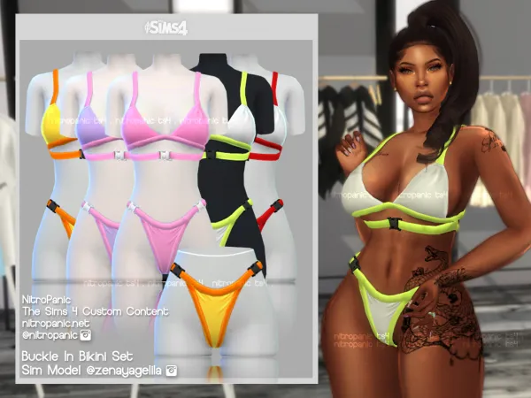 Alpha Buckle In Bikini (BOTTOM) by nitropanic - The Sims 4 custom content