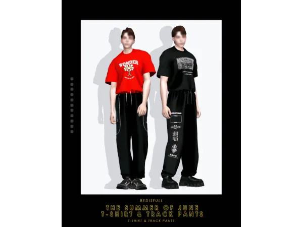 Alpha BED_TS4 M summer of june sets - The Sims 4 Custom Content