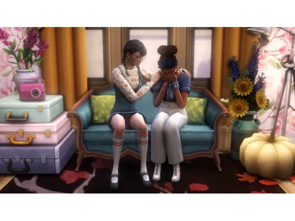 Alpha the comforting poses by simsfinds - The Sims 4 Custom Content