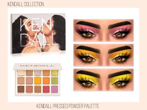 Alpha Kylie Cosmetics Palette Kendall Collection - The Sims 4 Custom Content