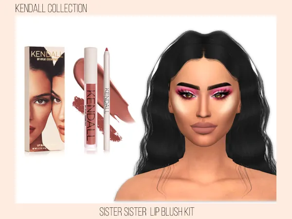 Alpha Kylie Cosmetics Mattes Kendall Collection by fifthscreations - The Sims 4 Custom Content