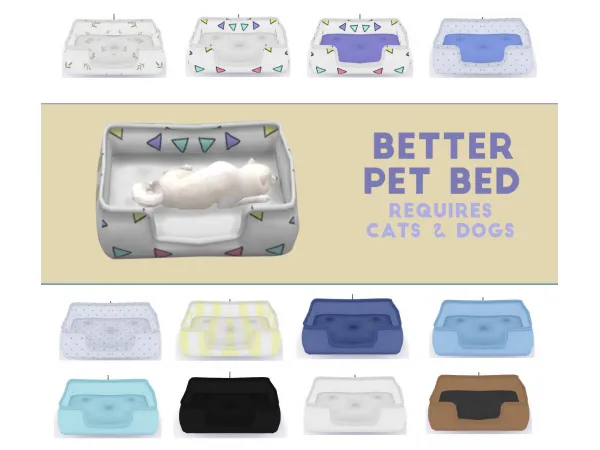 Maxis Match Better Pet Bed by simsfinds - The Sims 4 Custom Content