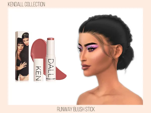 Alpha Kylie Cosmetics Blush Kendall Collection by fifthscreations - The Sims 4 Custom Content