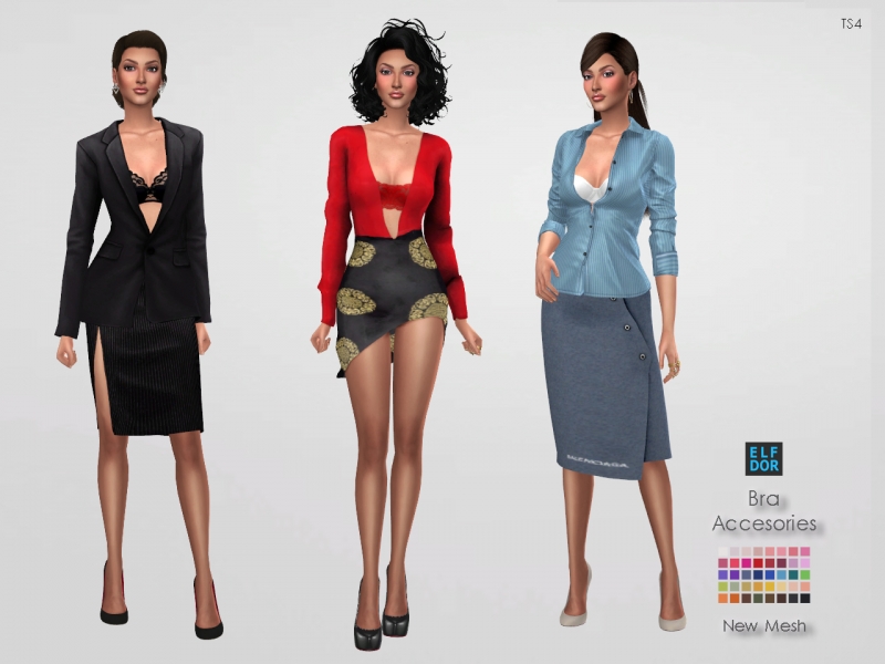 Bra Accessories for Sims 4