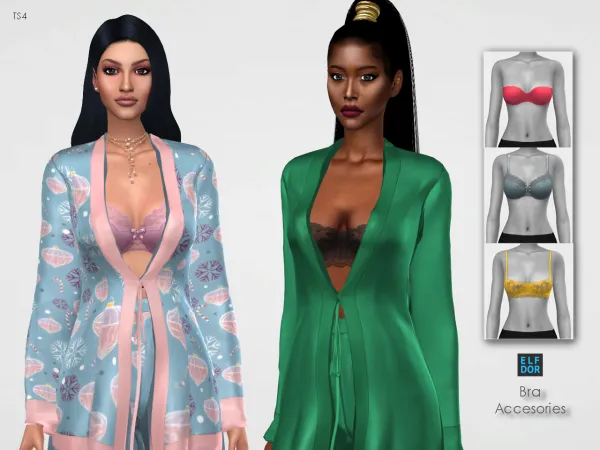 Mix Bra Accessories by elfdor - The Sims 4 Custom Content