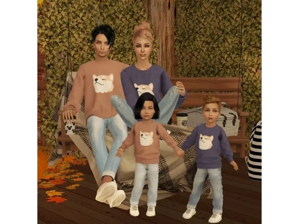 Cute Family Llook by simsfinds - The Sims 2 Custom Content