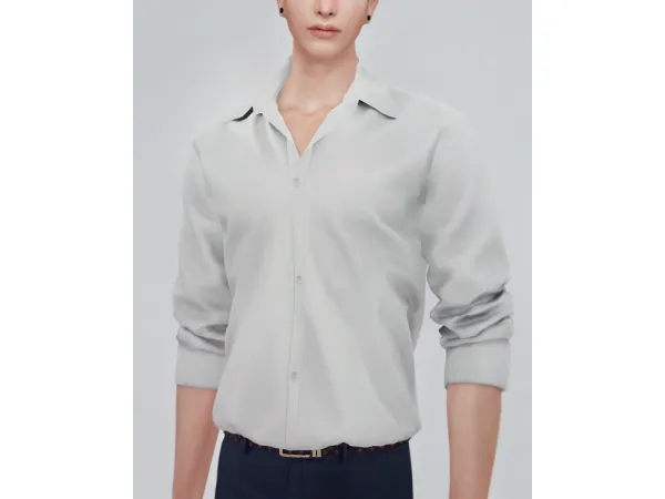 Alpha KK July set M Collar shirts 02 by simsfinds - The Sims 4 Custom Content