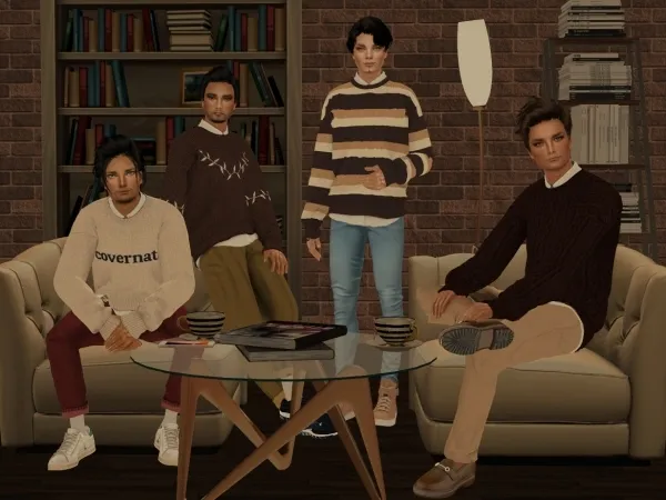 Sweater Shirt by simsfinds - The Sims 2 Custom Content