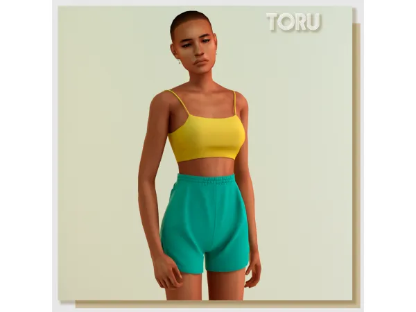 Alpha Toru shorts by amelylina - The Sims 4 Custom Content