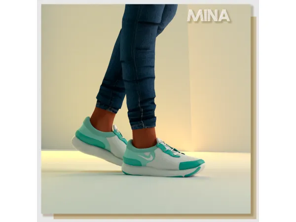 Alpha Mina shoes by amelylina - The Sims 4 Custom Content