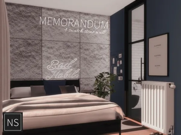 Alpha Networksims Memorandum Stone Walls - The Sims 4 Custom Content