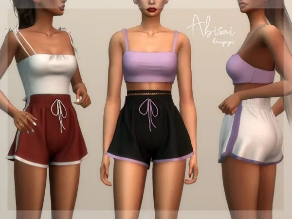 Mix laupipi's Abisai Shorts by thesimsresource - The Sims 4 Custom Content