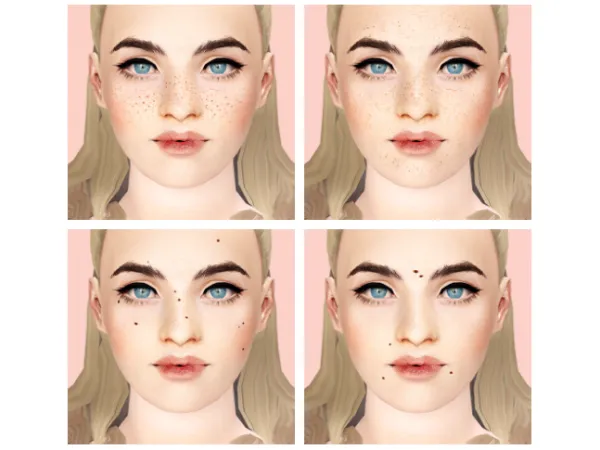 Freckles Moles by simsfinds - The Sims 3 Custom Content