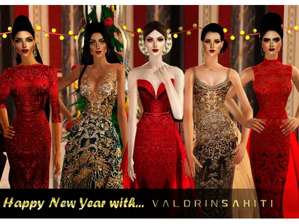 HAPPY NEW YEAR WITH VALDRIN SAHITI - The Sims 2 Custom Content