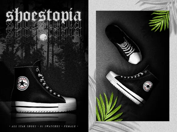 Alpha shoestopia all star shoes by shoestopia - The Sims 4 custom content