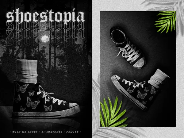 Alpha shoestopia wash me shoes by shoestopia - The Sims 4 custom content