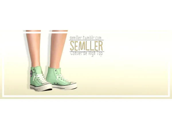 [SEMLLER] Converse High Tops by simsfinds - The Sims 3 Custom Content