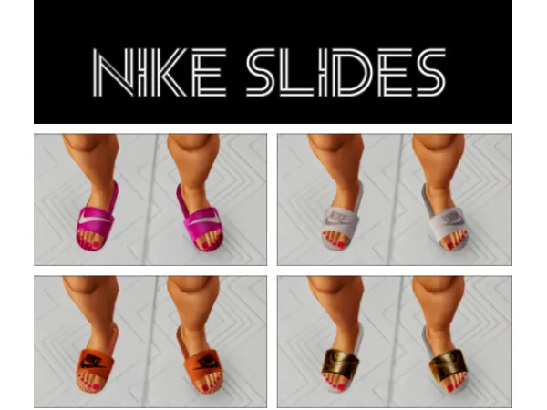 Nike Slides by simsfinds - The Sims 3 Custom Content