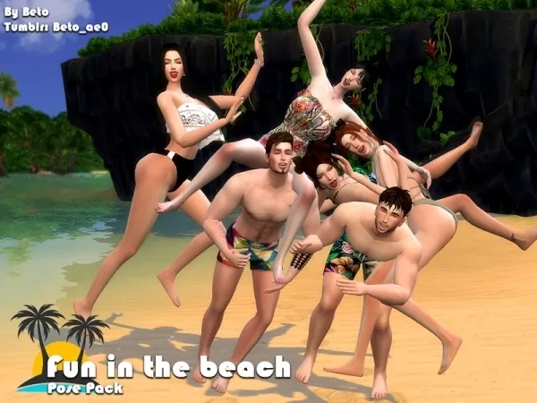 Alpha Beto_ae0's Fun in the beach - The Sims 4 Custom Content