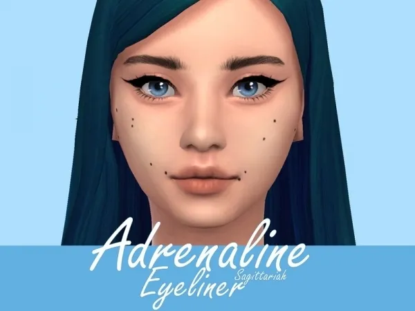 Maxis Match Sagittariah's Adrenaline Eyeliner - The Sims 4 Custom Content