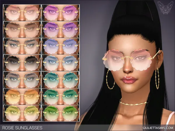Alpha Chloe Rosie Sunglasses by giuliettasims - The Sims 4 Custom Content