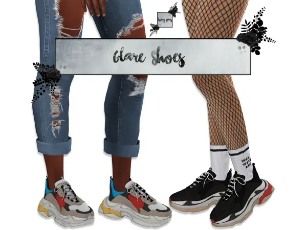 Alpha Glare Shoes AM by lumysims - The Sims 4 Custom Content