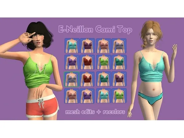 Folder Female Clothes by simsfinds - The Sims 2 Custom Content
