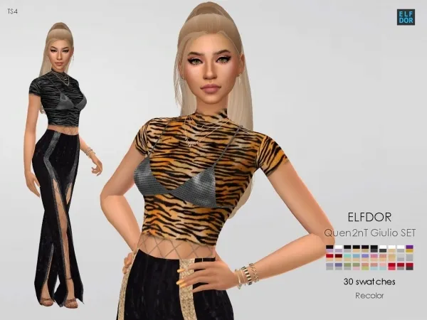 Alpha Quen2nT Giulio Set RC by elfdor - The Sims 4 Custom Content